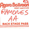 Ramones Backstage Pass